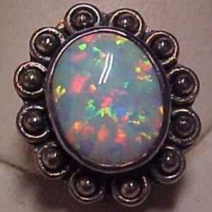 Beautiful Lori Bonn Sterling Opal Large Slide Charm Pendant